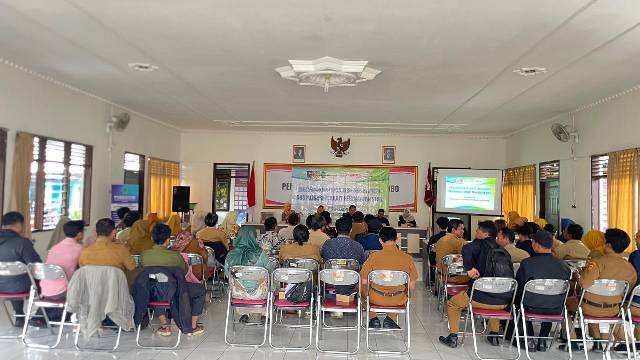Sosialisasi PETA PENTING di Aula Kecamatan Leksono